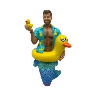 Daddy Duckie Merman Ornament Figurine 55-55401