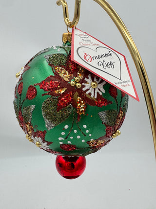 5" Christmas Colors Ornament by HeARTfully Yours - Option 2