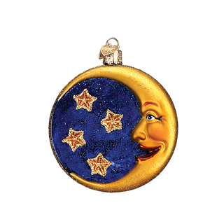 Owl In Moon Ornament 26064