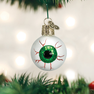 Halloween Mini Green Evil Eye Ornament 26091