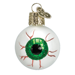 Halloween Mini Green Evil Eye Ornament 26091