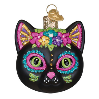 Day Of The Dead Dia De Los Muertos Black Cat Ornament 26099