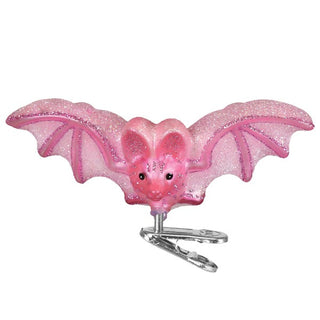Pre-Order Halloween Shimmering Pink Bat Ornament 26105