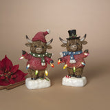 Pre-Order 8.8"H Lighted Resin Christmas Lights Highland Cow Set w/ Timer 2795210