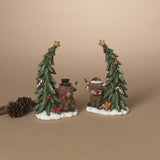 Pre-Order 6.5"H Resin Highland Cow Set w/ Tree 2795280