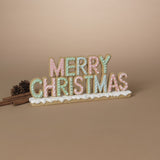 Pre-Order Gerson 10.83" Resin Gingerbread "Merry Christmas" Tabletop Sign 2799290