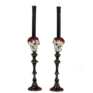 Pre-Order Skull Candlesticks Set of 2  28-628312