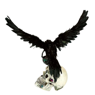Pre-Order Watchful Crow with Tea Light Lantern 28-628328
