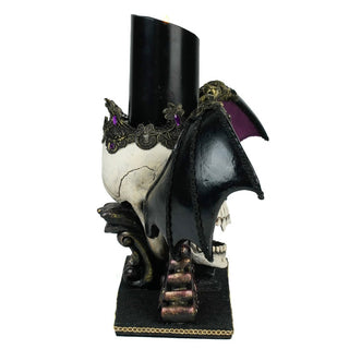 Pre-Order Winged Skull Pillar Candle Holder 28-628368