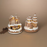 Pre-Order Gerson 9" Lighted Musical Gingerbread Animated House w/ Moving Scene 2807980