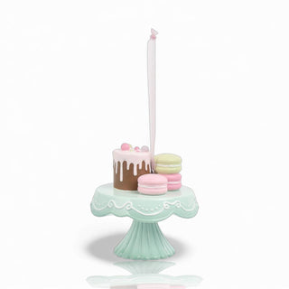 Patisserie Desserts on Teal Server Ornament 29-30627