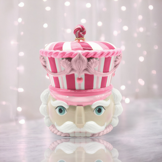 Pre-Order December Diamonds Pink Nutcracker Cookie Candy Jar 29-29600