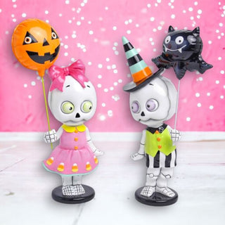 Pre-Order Halloween Whimsical Skeleton Kids Set of 2 29-30181 Ghoulish Goodies