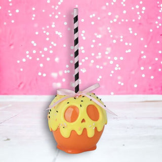 Halloween Green Orange Black Candy Apple Frosted Ghoulish Goodies