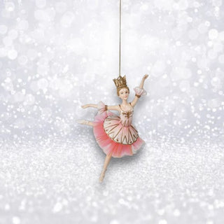 Pre-Order December Diamonds Colonial 7" Ballerina Dancing Ornament 29-30330 Christmas Theater