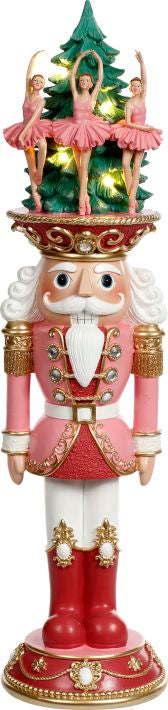 Pink Lighted Prince Ballet Nutcracker - 24.5 in