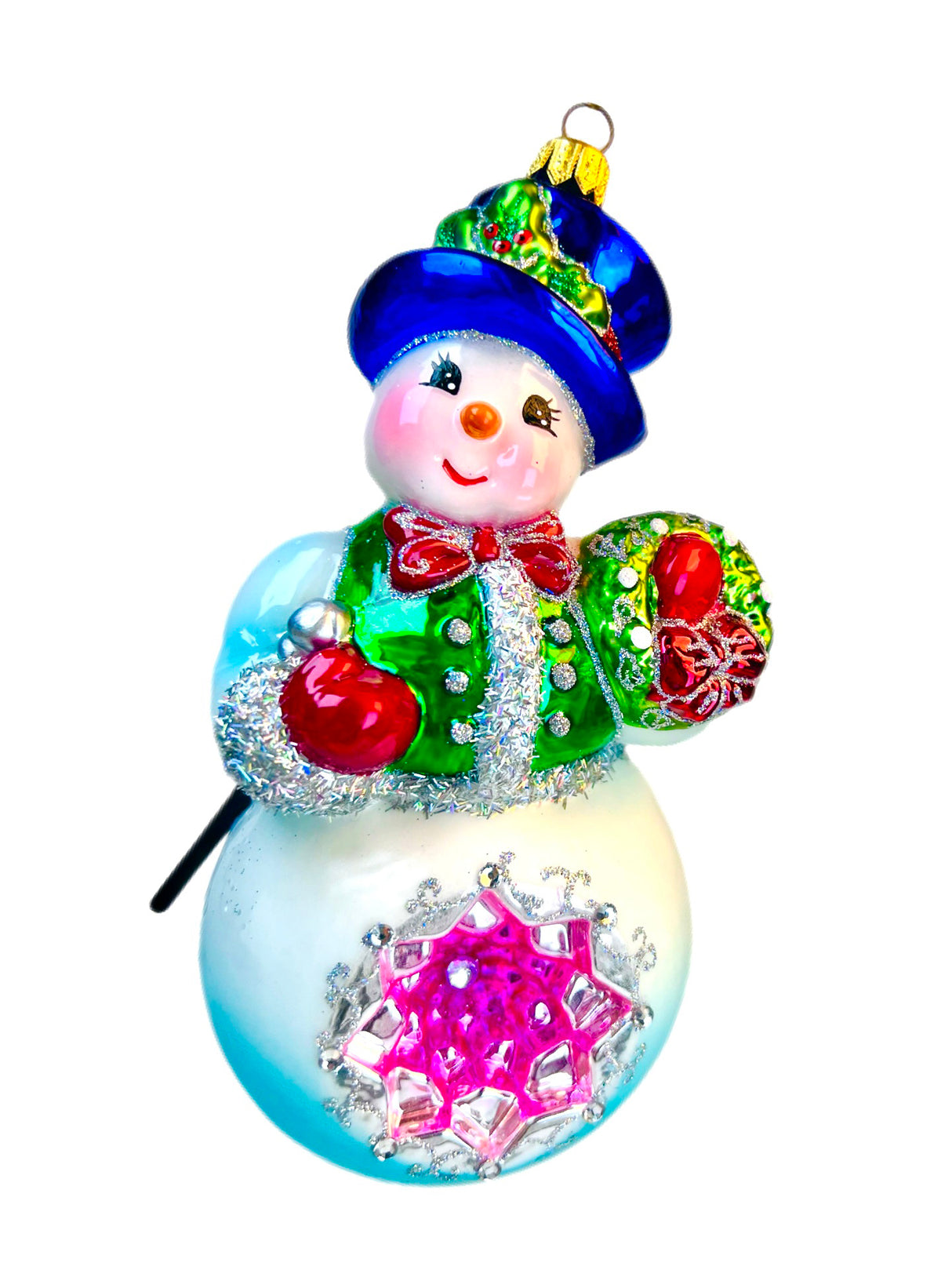 7.5" Jolly Ole' Snowy '24 Ornament by HeARTfully Yours