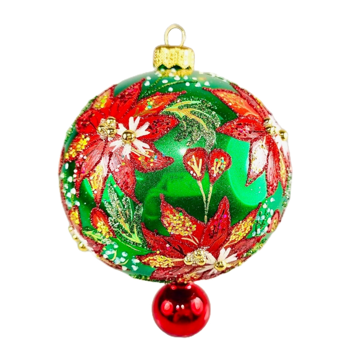 5" Christmas Colors Ornament by HeARTfully Yours - Option 2