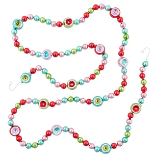 Pre-Order Christopher Shiny Brite Festive Fete 7' Reflective Garland 4028274