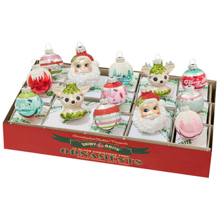 Pre-Order Christopher Radko Shiny Brite Festive Fete 13 Count Figures And Decorated Rounds