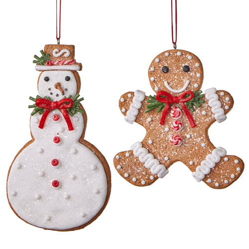 RAZ Imports 5" Gingerbread Snowman Ornament Set