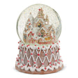 Raz Holiday Waterglobe 7" Gingerbread Town Lighted Swirling Glitter Water