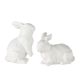 Raz Easter 4" White Rabbit Set 4210151