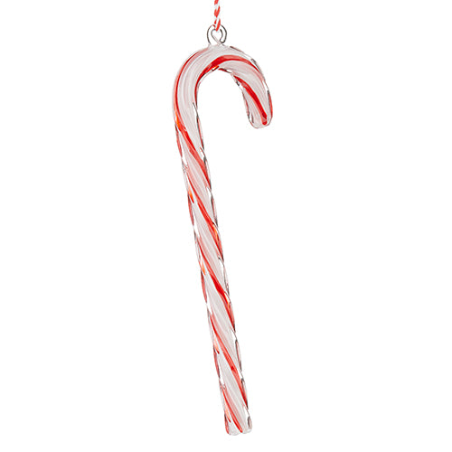 Raz Imports 9.5" Glass Candy Cane Ornament