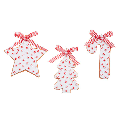 Raz 4.5" PEPPERMINT SPRINKLES COOKIE ORNAMENT 4315558