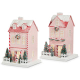 PRE-Order Raz 12" LIGHTED PINK PAPER HOUSE 4319038