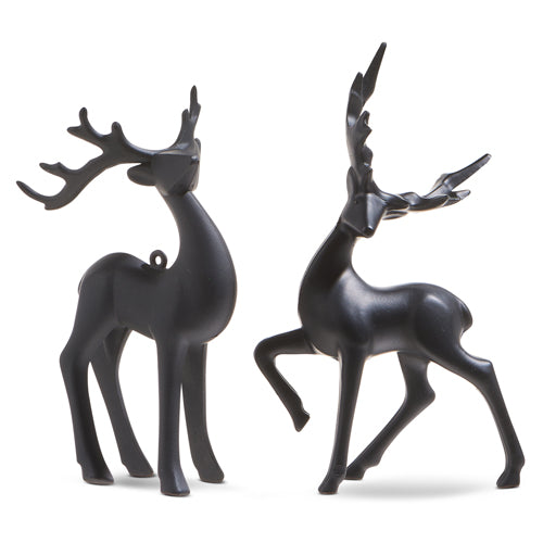 PRE-SALE Raz Christmas 5.5" Matte Black Deer Ornament 4322890