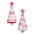 RAZ Exclusive Beaded Peppermint Tree Ornament Set 6"