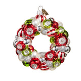 RAZ Imports Eric Cortina 4" Red Green White Wreath Ornament