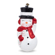 Raz 8" Eric Cortina Snowman Blow Mold Glass Christmas Ornament