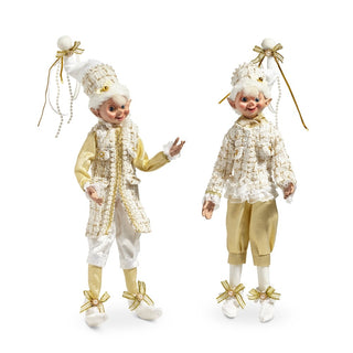 Pre-Order Posable Champagne Tweed Elf 4402466