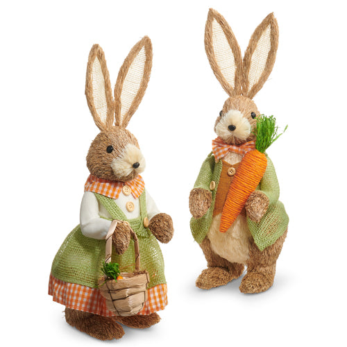 Raz 17.5" The Carrot Patch Carrot Patch Bunny Set 4403413