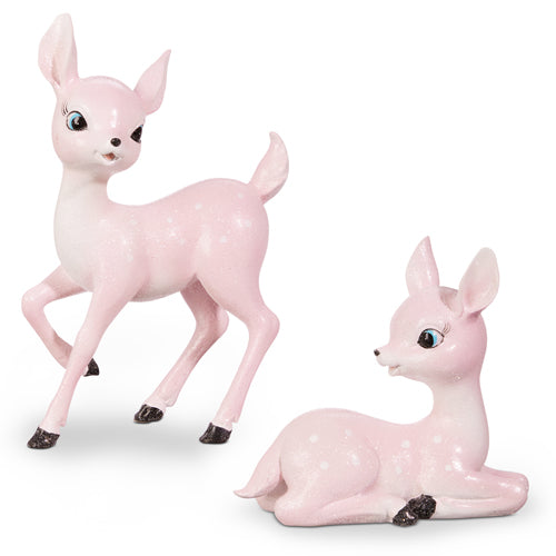 Raz 8.25" PINK RETRO DEER