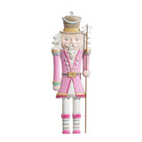 6" BLUSHING Flat NUTCRACKER ORNAMENT