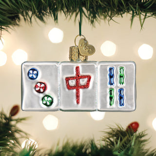 Old World Christmas Mahjong Ornament 44179