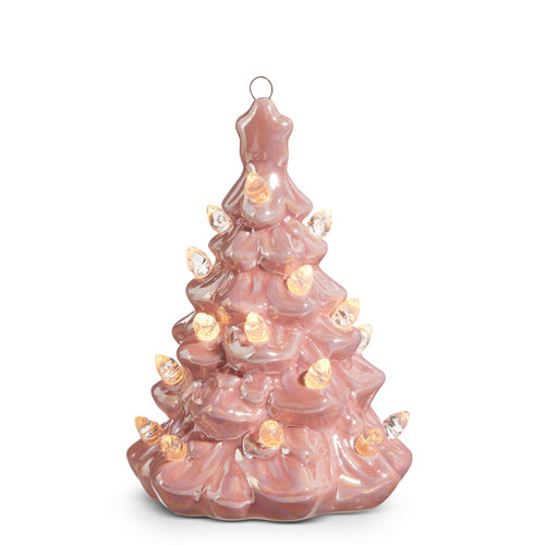 Raz 5" Lighted Pink Vintage Tree Ornament