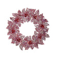 RAZ 5.25" BLUSHING GLITTERED WREATH ORNAMENT - 4419098