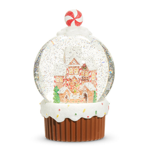 PRE-ORDER Raz 9.5" Gingerbread Village Water Globe 4500791