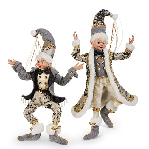 PRE-ORDER Raz 16" Toile Posable Elf 4502288