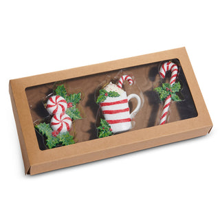PRE-ORDER 5" Box of Peppermint Lane Ornaments 4507017