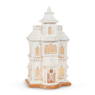 PRE-ORDER Raz 24" White Gingerbread Mansion 4510441