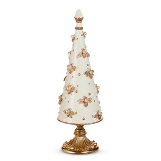 PRE-ORDER 15.5" Regal Bee Embellished Cone Tree 4510475