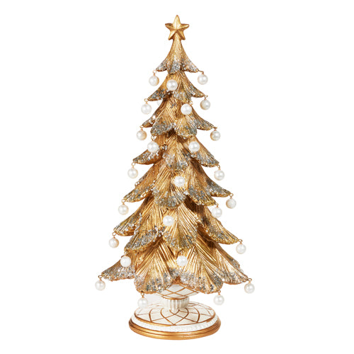 PRE-ORDER  Raz 18" Gold Tree with Pearls 4510518