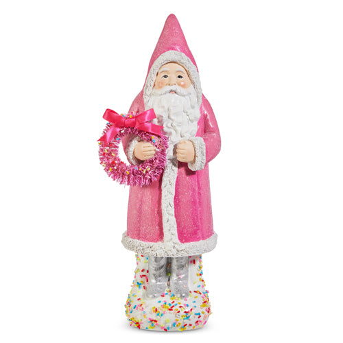 PRE-ORDER Raz 11.75"  Sprinkle Pink Santa 4511377