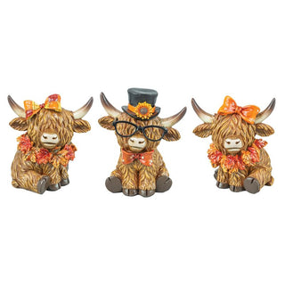 Pre-Order 4.5" Harvest Highland Cow Tabletop 45119