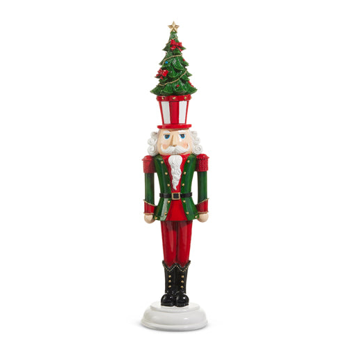 PRE-ORDER Raz 23.5" Nutcracker with Tree on Head 4512168